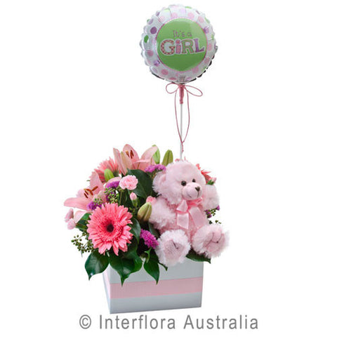 Baby Girl Box Arrangement
