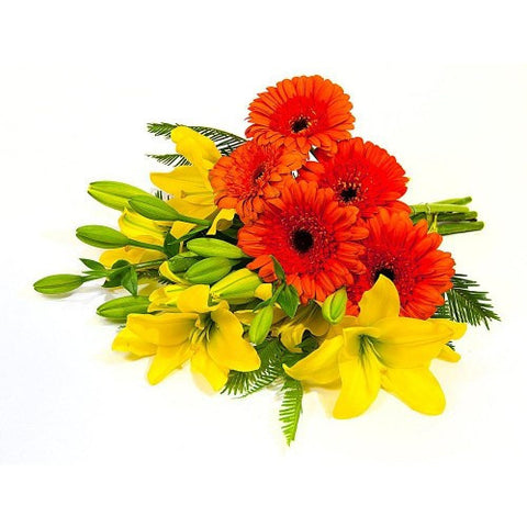 Gerbera and Asiatic Lily bouquet